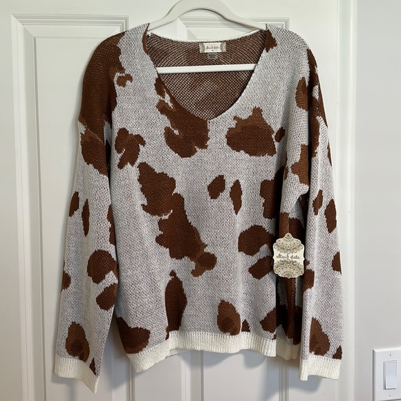 Altar'd State | Sweaters | Altrd State Cow Print Sweater | Poshmark